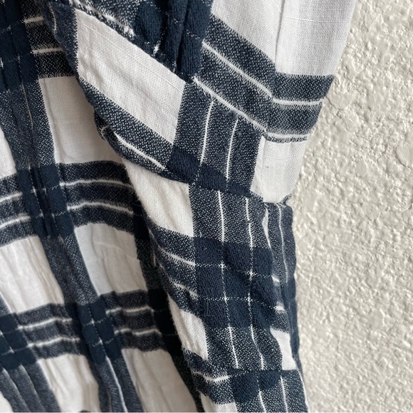 Madewell Mini Bell Sleeve Dress in Leighton Plaid Size 10 - Picture 10 of 16